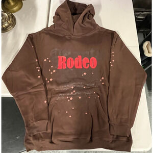 Cactus Jack by Travis Scott X Sp5der Days Before Rodeo Hoodie Brown Mens Size XL
